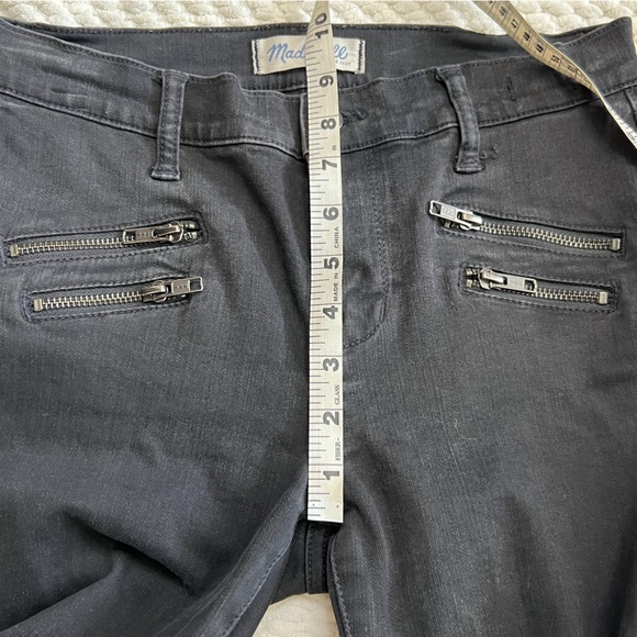 Madewell Black Skinny Skinny Moto Jeans, 27 - Picture 8 of 10